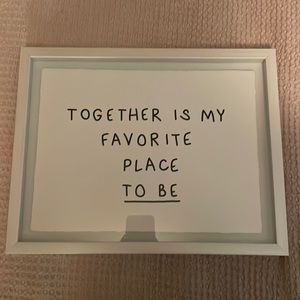 Wall art quote